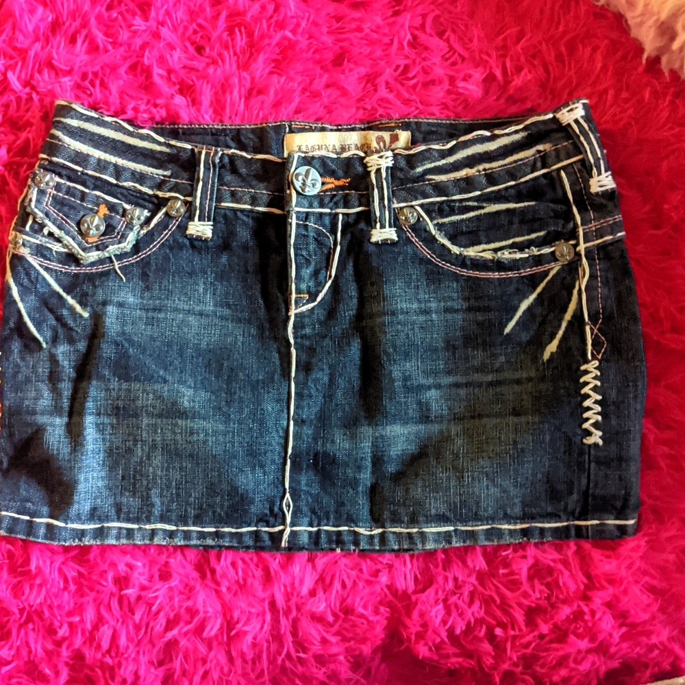 Women's Laguna Beach Short Jean Skirt